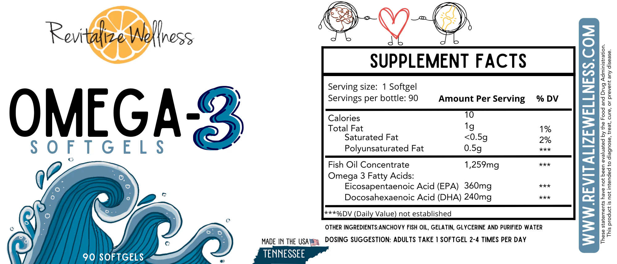 Omega-3 Fish Oil Softgels - Image 3